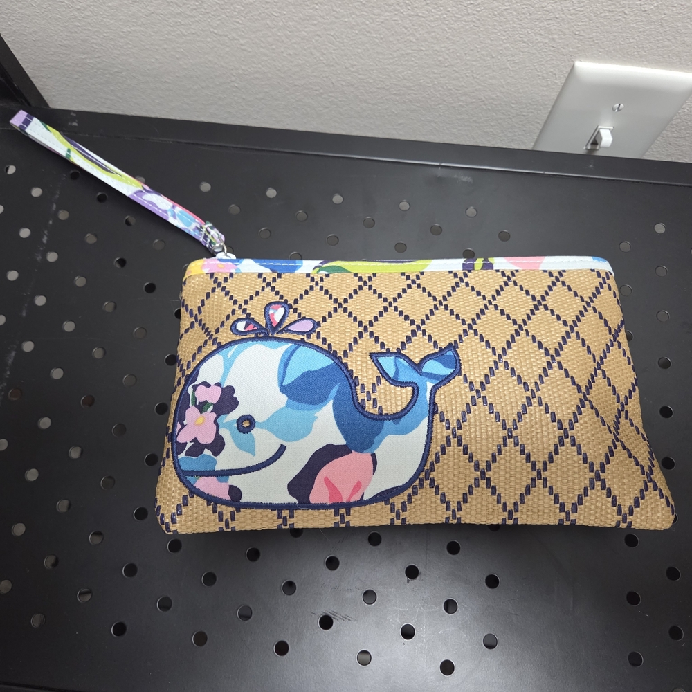 Vera Bradley Wristlet In Marian Floral With Whale